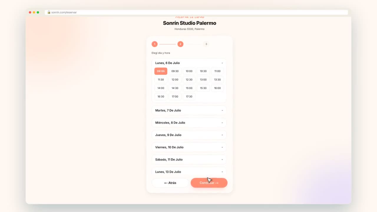 Video demo de Sonrín: recorrido por agenda, ficha del paciente, odontograma y caja